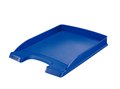 Letter tray, plastic, slim, LEITZ "Plus", blue
