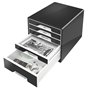 Drawer Cabinet, plastic, 5 tiers, LEITZ 