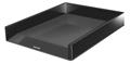 Letter tray, plastic, dual colour, LEITZ "Duo", black