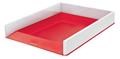 Letter tray, plastic, dual colour, LEITZ "Wow", red