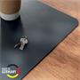 Desk mat, recycled leather, 70x36 cm, LEITZ, dark grey