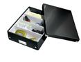 Storeage box, organiser, laminated cardboard, M size, LEITZ 
