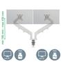 Monitor arm, for two monitors, LEITZ 