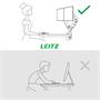 Monitor arm, for two monitors, LEITZ 