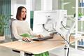 Monitor arm, for two monitors, LEITZ 