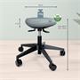 Sitting stool, with wheels, ergonomic, LEITZ 