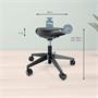 Sitting stool, with wheels, ergonomic, LEITZ 
