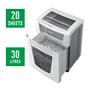 Shredder, micro cross-cut, 20 sheets, LEITZ 
