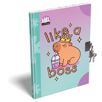 Memory book, with padlock, A5, hardcover, ICO, 