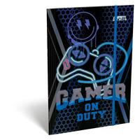 Flap folder with rubberband, cardboard, A5, ICO, 