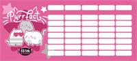 Timetable, for pencil case, double-sided, LIZZYSULI, 