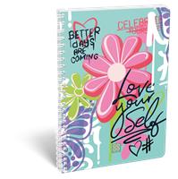 Wirebound notebook, A4, lined, 70 sheets, LIZZYSULI, 