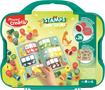 Printing set with activity booklet, in suitcase, MAPED CREATIV "Stamps", dinosaur