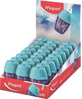 Sharpener display, single-hole, with container, MAPED “Arctic Shaker”