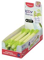 Rollerball pen, 0.7 mm, erasable, retractable, MAPED “KIDY Learn MAGIC”, chameleon, green, 12 pcs