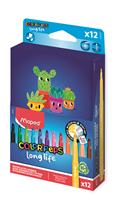 Felt-tip pen set, 3.7 mm, washable, boxed, MAPED “Color’Peps Long Life 2”, 12 assorted colors