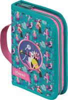 Filled pencil case, flap style, zippered, MAPED, tropical