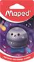 Sharpener, single-hole, with container, MAPED “Planet”, planets, assorted designs
