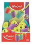 Sharpener display, 1 hole, with container, MAPED 
