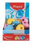 Sharpener display, 1 hole, with container, MAPED 