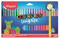 Felt-tip pen set, 3.7 mm, washable, MAPED “Color’Peps Long Life 2”, 24 assorted colors