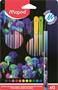 Felt pen set, 0,8 mm, washable, MAPED "Deepsea Paradise", 12 different colours