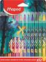 Felt-tip pen set, 2.8 mm, washable, MAPED “Dragon”, 12 assorted colors