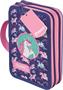 Filled pencil case, double-decker, zippered, MAPED, unicorn