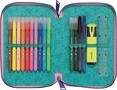 Filled pencil case, double-decker, zippered, MAPED, unicorn