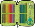 Filled pencil case, double-decker, zippered, MAPED, dinosaur