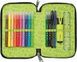 Filled pencil case, double-decker, zippered, MAPED, dinosaur