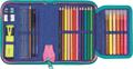 Filled pencil case, flap style, zippered, MAPED, tropical