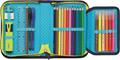 Filled pencil case, flap style, zippered, MAPED, football