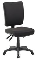 Task chair, with back, foam seat, black base, MAYAH 