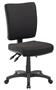 Task chair, with back, foam seat, black base, MAYAH "Flash II Deluxe", black