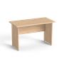 Office desk, wooden leg, 120x70 cm, MAYAH "Freedom SV-19",  oak