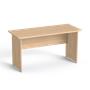 Office desk, wooden leg, 140x70 cm, MAYAH "Freedom SV-20",  oak