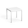 Universal table, rectangular, gray metal legs, 75x75 cm, MAYAH "Freedom  SV-37", white
