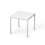 Universal table, rectangular, gray metal legs, 75x75 cm, MAYAH 