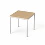 Universal table, rectangular, gray metal legs, 75x75 cm, MAYAH 