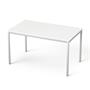 Universal table, rectangular, gray metal legs, 75x130 cm, MAYAH 