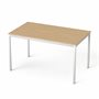 Universal table, rectangular, gray metal legs, 75x130 cm, MAYAH 