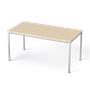 Universal table, rectangular, gray metal legs, 75x150 cm, MAYAH "Freedom  SV-39", polar birch