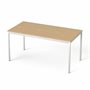 Universal table, rectangular, gray metal legs, 75x150 cm, MAYAH 