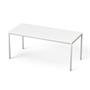 Universal table, rectangular, gray metal legs, 75x170 cm, MAYAH 