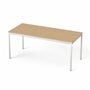 Universal table, rectangular, gray metal legs, 75x170 cm, MAYAH 