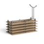 Meeting table, foldable metal legs, 65x130 cm, MaYAH 