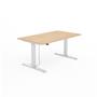 Height adjustable desk, 140x80 cm, MAYAH "Freedom SV-302",  oak