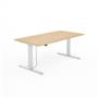 Height adjustable desk, 160x80 cm, MAYAH "Freedom SV-303",  oak