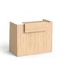 Reception desk, 130x64,5 cm, MAYAH "Freedom SV-91",  oak